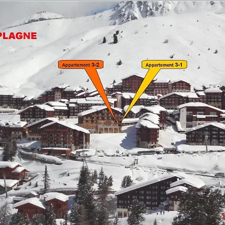Belle Plagne 1 6 Pers Du Dimanche Au Dimanche Au Pieds Lejlighed La Plagne